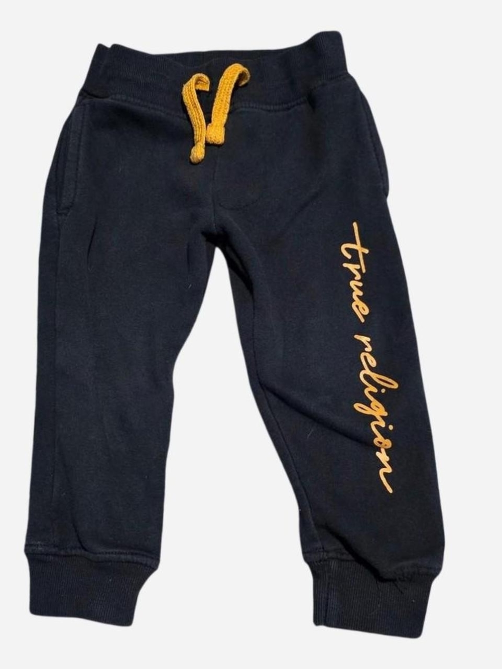 Toddler True Religion Black Joggers